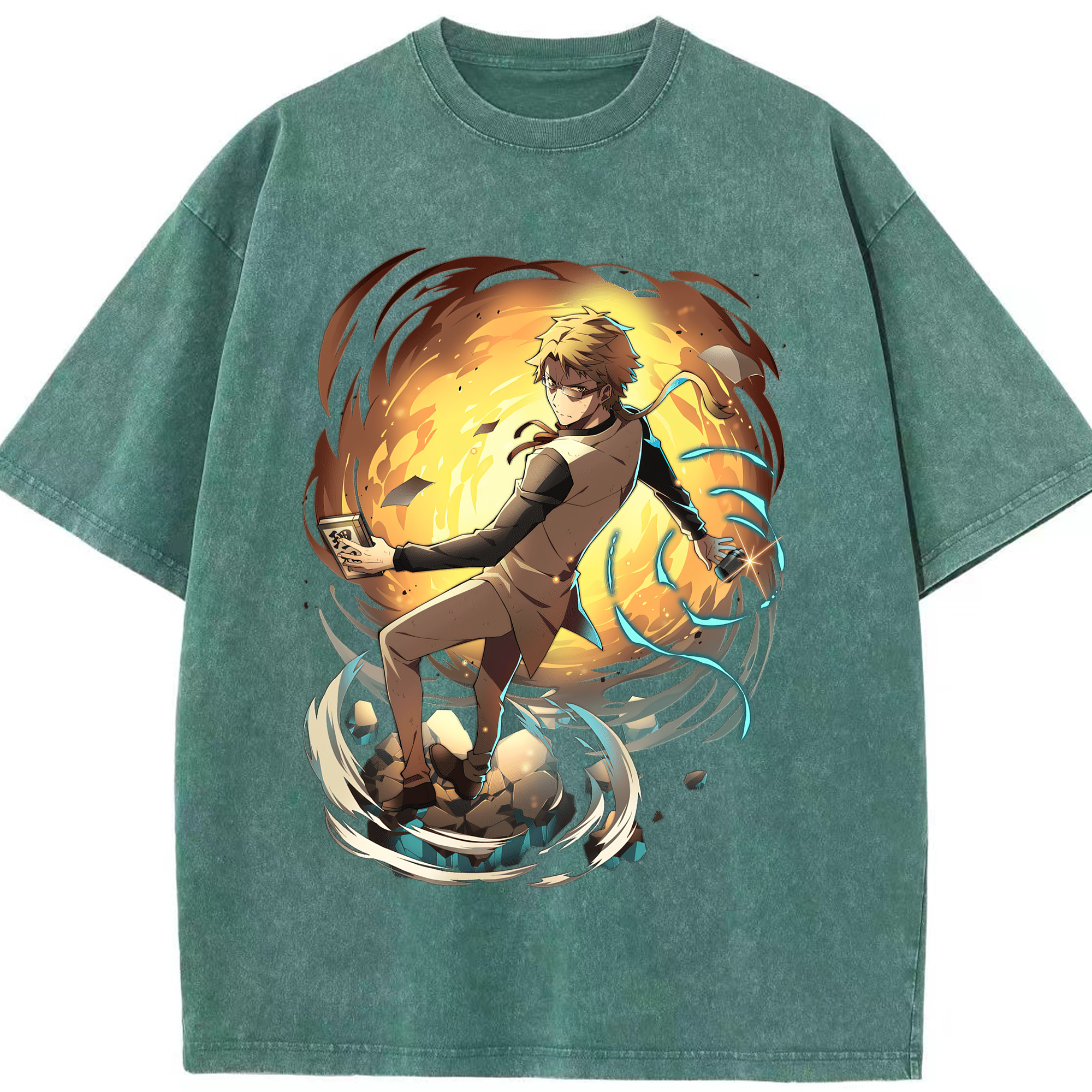 （画像用） 文豪ストレイドッグス Bungo Stray Dogs 綿100% ヴィンテージ風 半袖Tシャツ（フロントプリント）